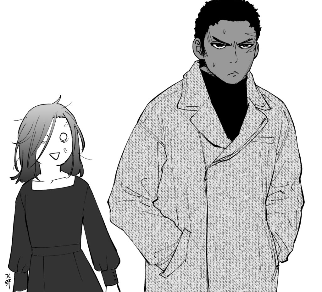 厚着のロス、薄着のアメリア